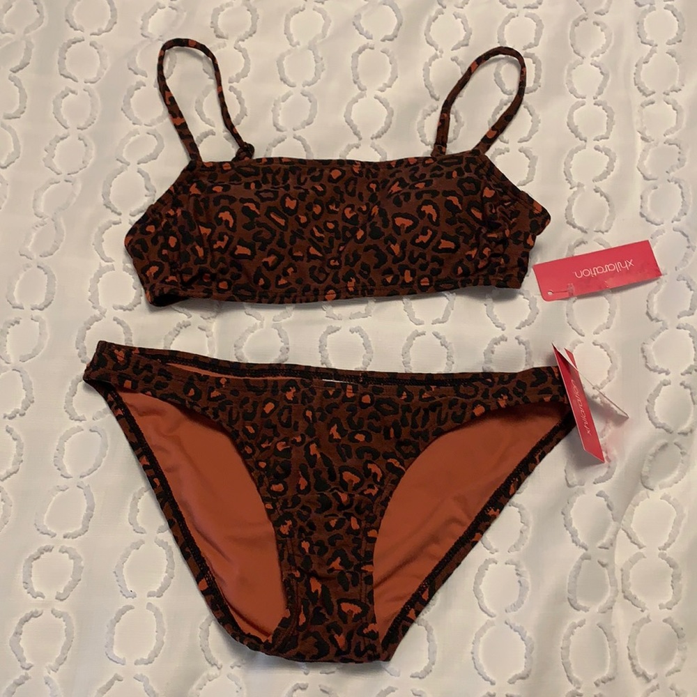Cheetah print bikini NWT